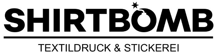 Logo Shirtbomb Textildruck und Stickerei